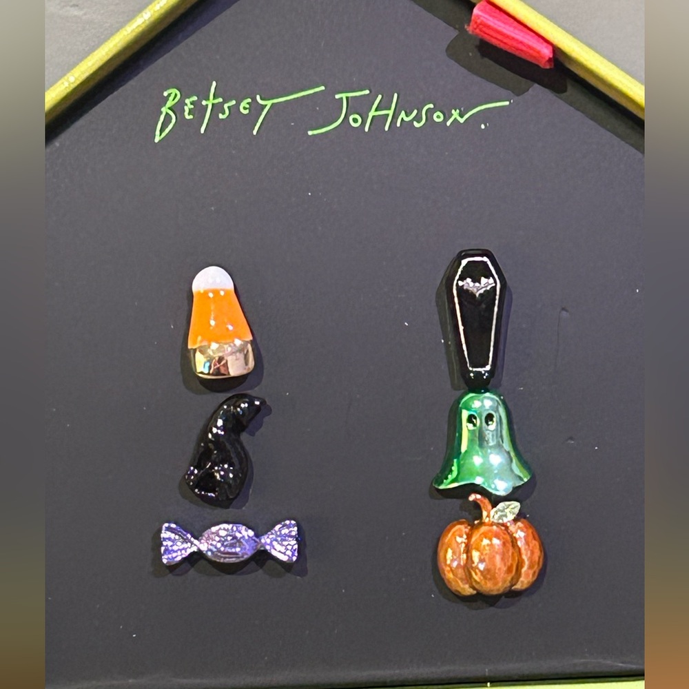 BETSEY JOHNSON Mismatched Halloween Stud Earrings Set NWTS - Picture 4 of 5